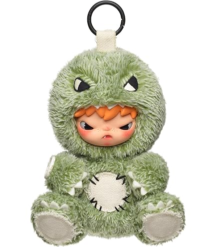 Amazon.com: POP MART Hirono × Kodak Click Bear Plush Doll Pendant
